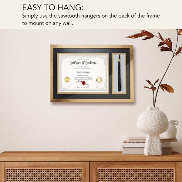 Gold Diploma Frame
