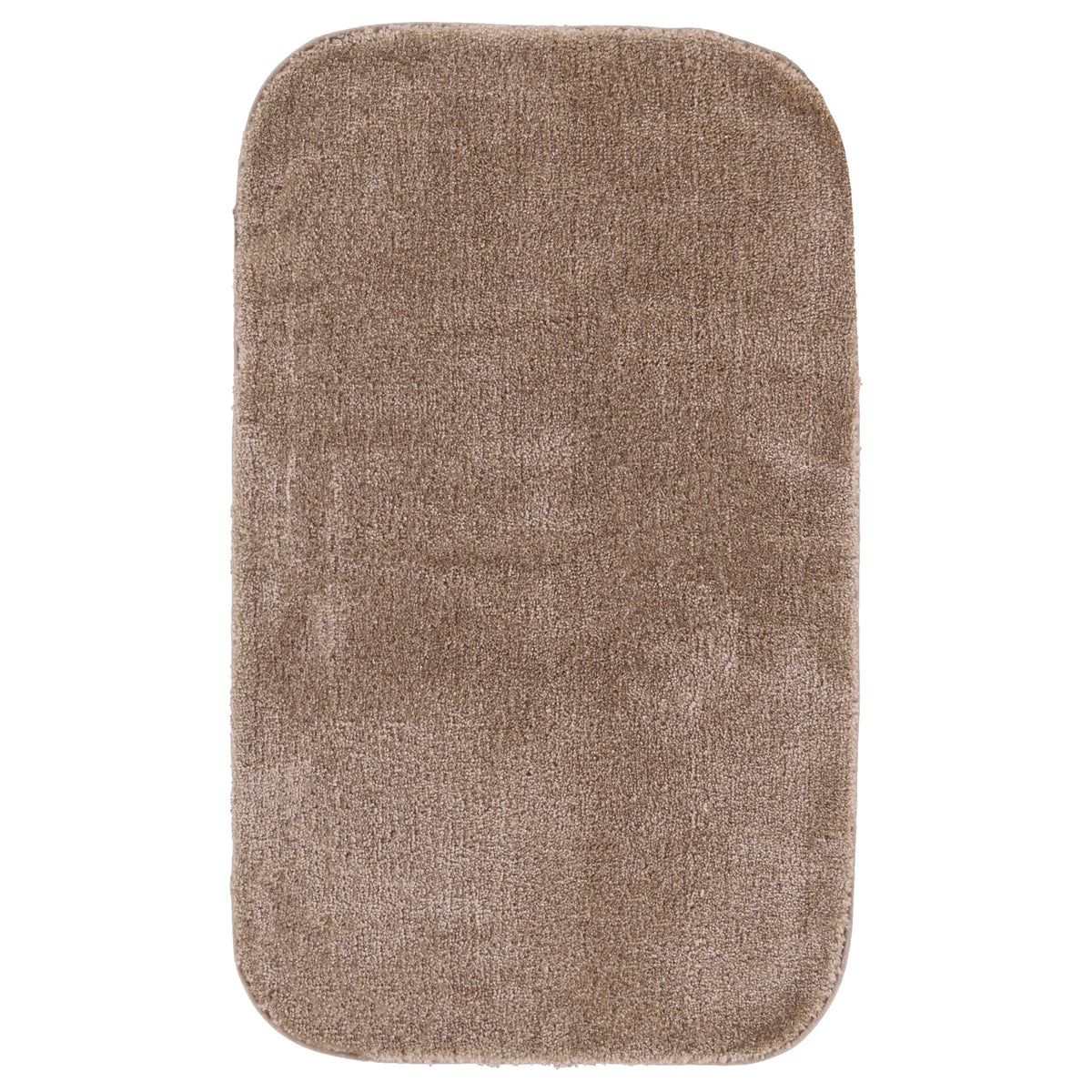Taupe Plush Bath Rug