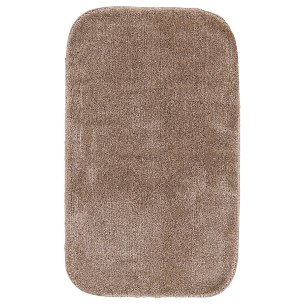 Taupe Plush Bath Rug