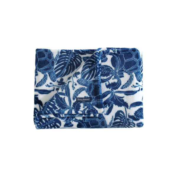 Blue Plush Fleece Throw