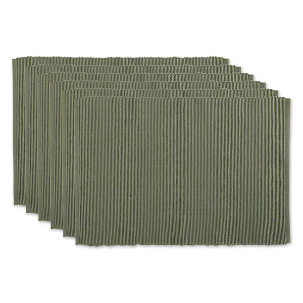 Artichoke Ribbed Placemats (Set of 6)