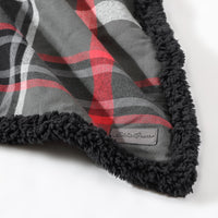 Charcoal Sherpa Fleece Throw