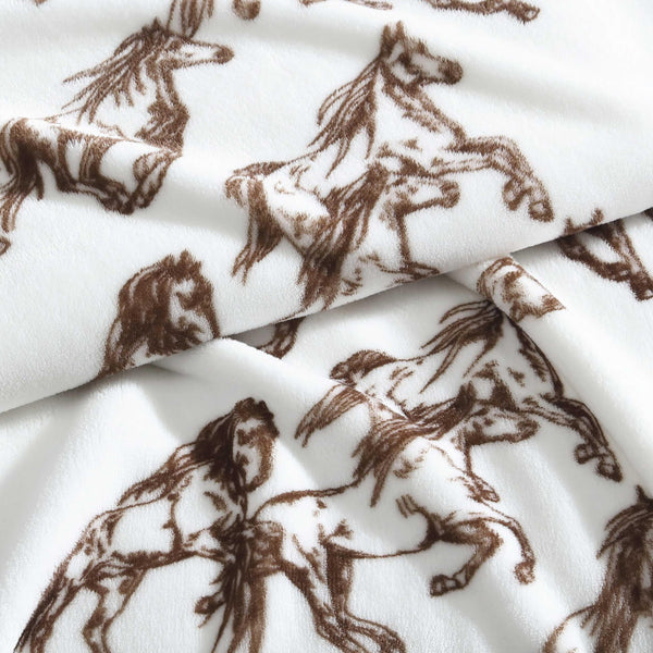 Brown Plush Throw Blanket