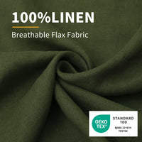 Mossy Green Linen Pillowcases (Set of 2)