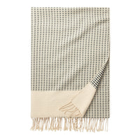 Green Chevron Cotton Throw