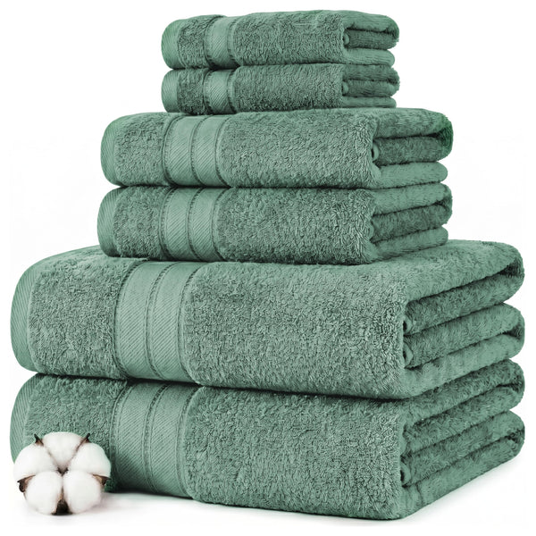 Eucalyptus Cotton Towels (Set of 6)