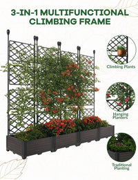 Planter Box With Trellis
