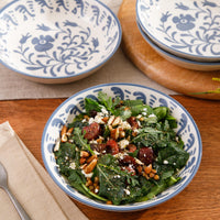Iris Blue Pasta Bowls (Set of 4)