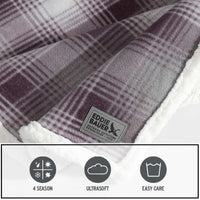 Purple Nordic Plaid Throw