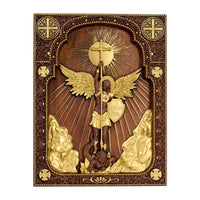Wooden Archangel Michael Statue
