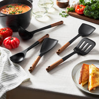 Black Silicone Cooking Utensils (Set of 5)