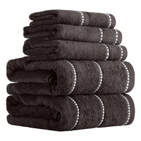 Charcoal Cotton Towels (Set of 6)