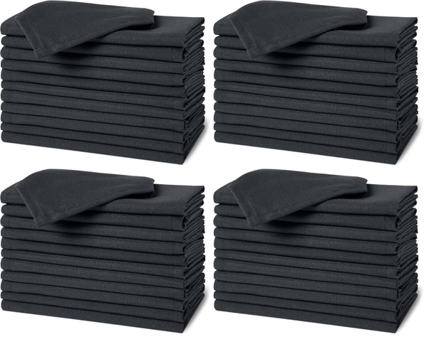 Black Cloth Napkins (Set of 12)