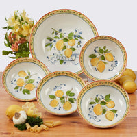 Yellow Italia Pasta Set (Set of 5)
