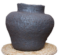 Black Frosted Ceramic Vase