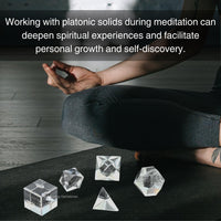 Clear Quartz Platonic Solids (Set of 5)