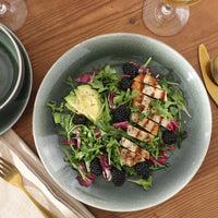 Green Stoneware Dinnerware (Set of 12)
