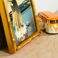 Faux Bamboo Gold Frame