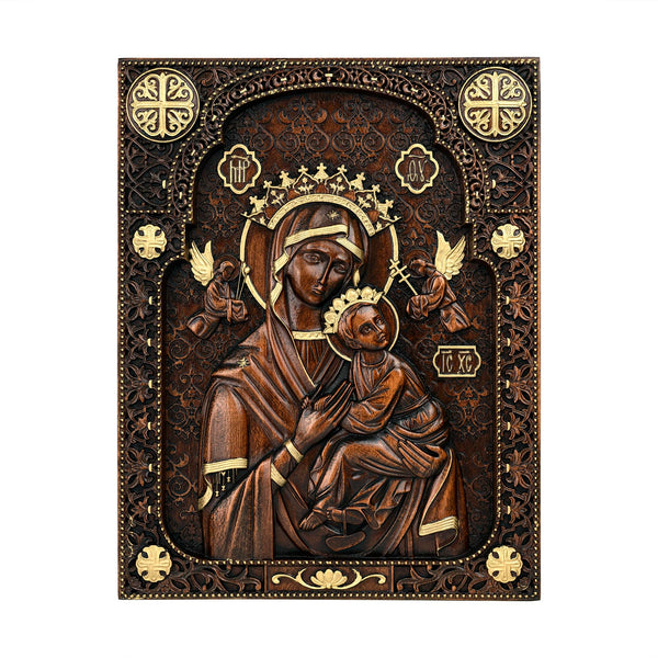 Wooden Virgin Mary & Child