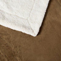 Brown Sherpa Throw Blanket
