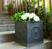 Dusty Blue Concrete Planter