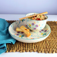 Red Floral Ramen Bowl
