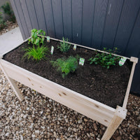 Natural Wood Raised Garden Bed