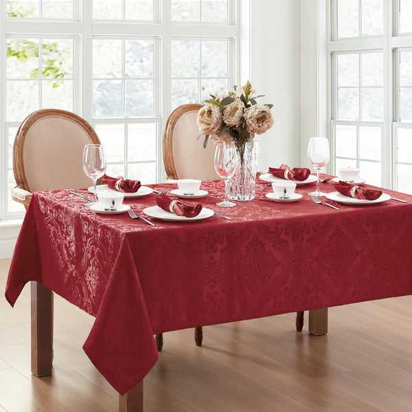 Red Damask Tablecloth