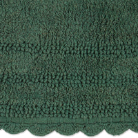 Dark Green Crochet Bath Mat