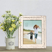 Distressed White Picture Frame
