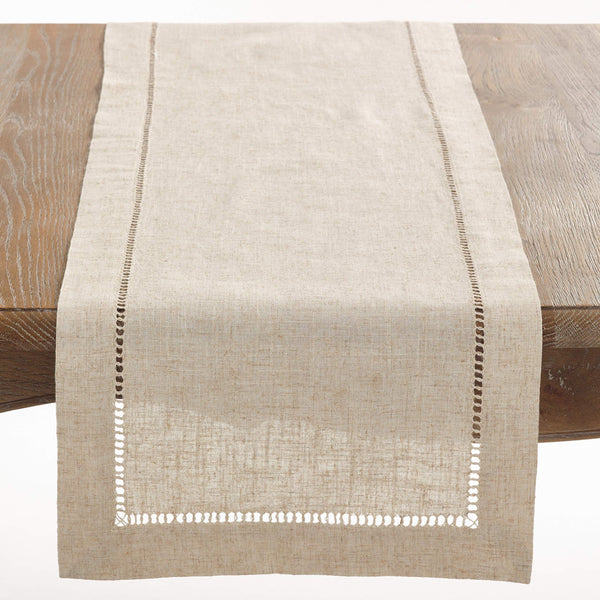 Natural Hemstitch Table Runner