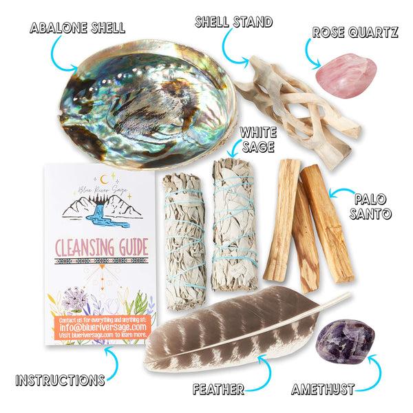 White Sage & Palo Santo Smudging Kit