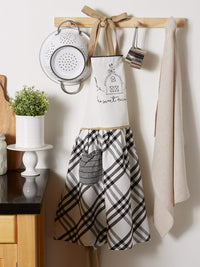 Black Farmhouse Apron