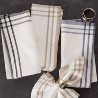 Black Stripe Napkins (Set of 6)