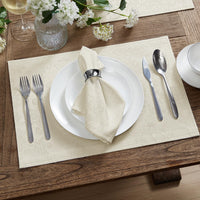 Ivory Damask Napkins (Set of 4)