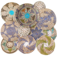 Woven Wall Baskets (Set of 11)