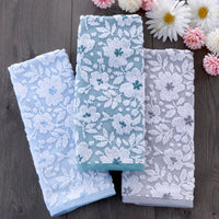 Floral Jacquard Hand Towels (Set of 2)