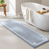 Blue Cotton Bath Runner