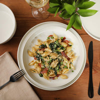 Matte White Stoneware Dinnerware (Set of 16)