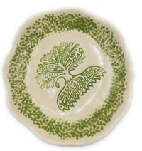 Green Pottery Tree of Life Bowl