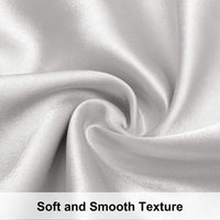 Silver Grey Satin Pillowcases (Set of 12)