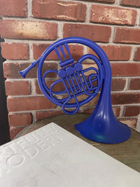 Blue French Horn Wall Art