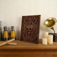 Wooden Skull Wall Decor