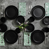 Matte Black Stoneware Dinnerware (Set of 16)