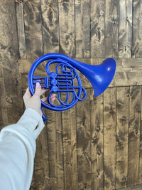 Blue French Horn Wall Art