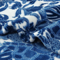 Blue Plush Fleece Throw