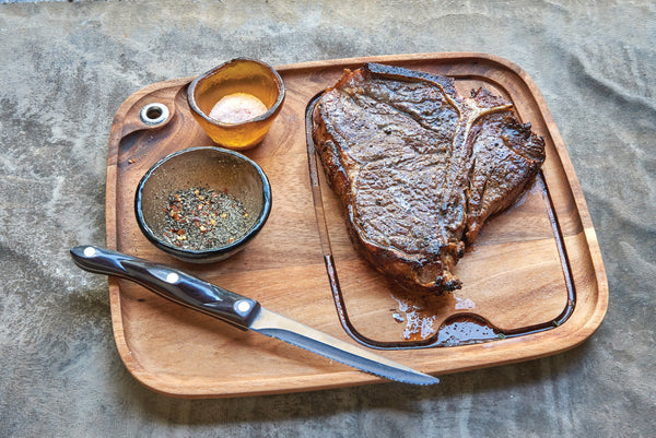 Acacia Wood Steak Plate