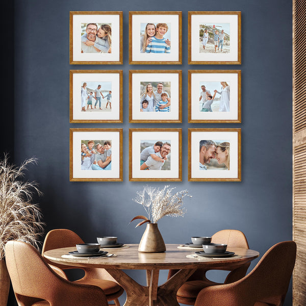 Bronze Gallery Wall Frames (Set of 9)