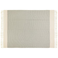 Green Chevron Cotton Throw