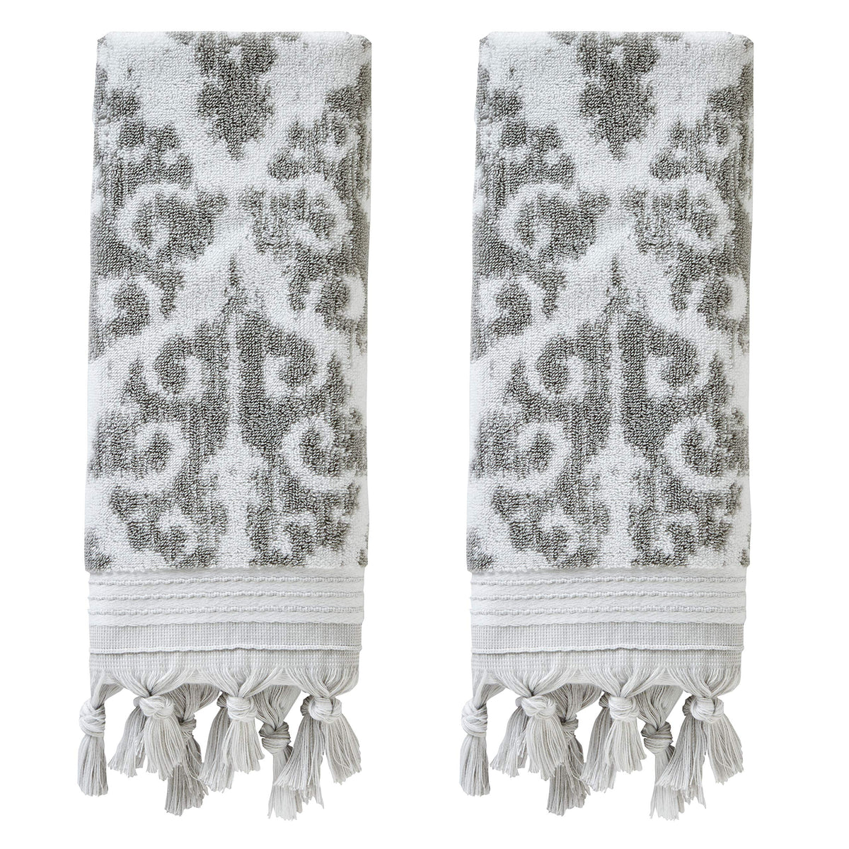 Gray Turkish Hand Towels (Set of 2)